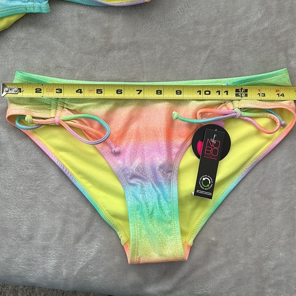 ✨NWT - Teen Sparkly rainbow bikini - Picture 8 of 11
